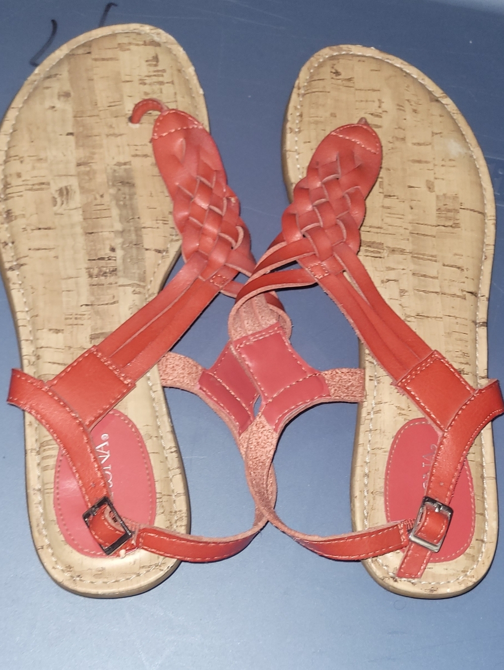 Womens Size 8 1/2 Sandles Red
